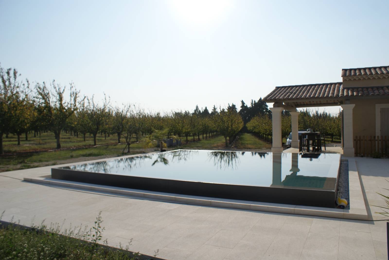 piscine effet miroir Vaucluse