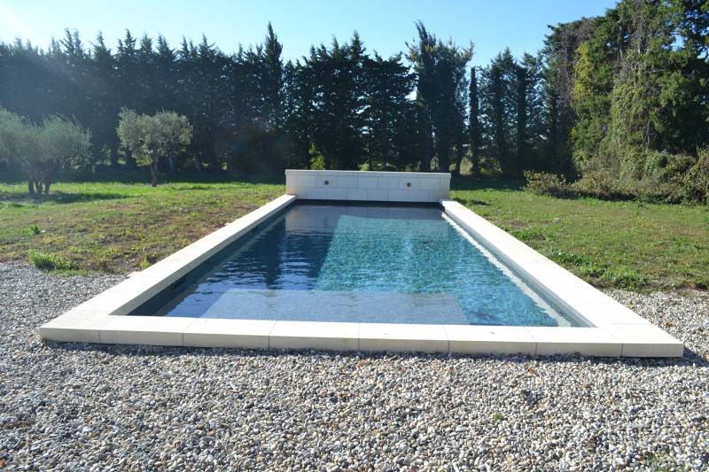 Piscine en pvc armé gris anthracite