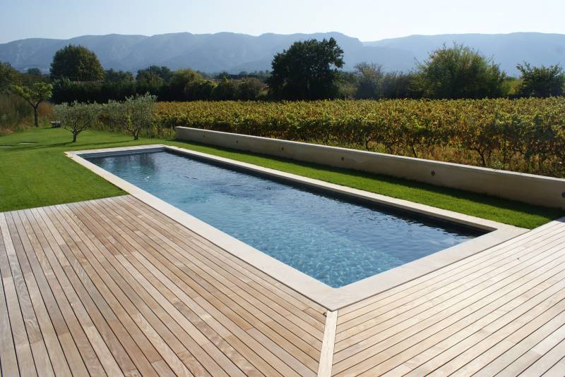 piscine en dur enduit Vaucluse